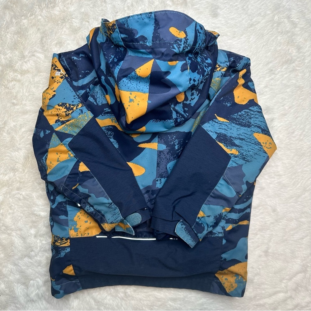Columbia Whirlibird II Interchange Jacket Blue & Orange Camo Size 7 - Picture 12 of 16